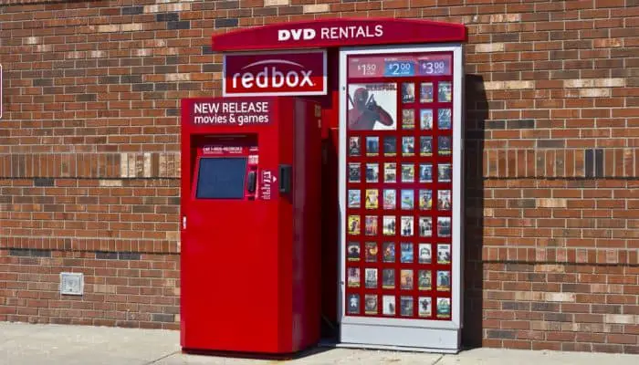 Redbox machine on the street