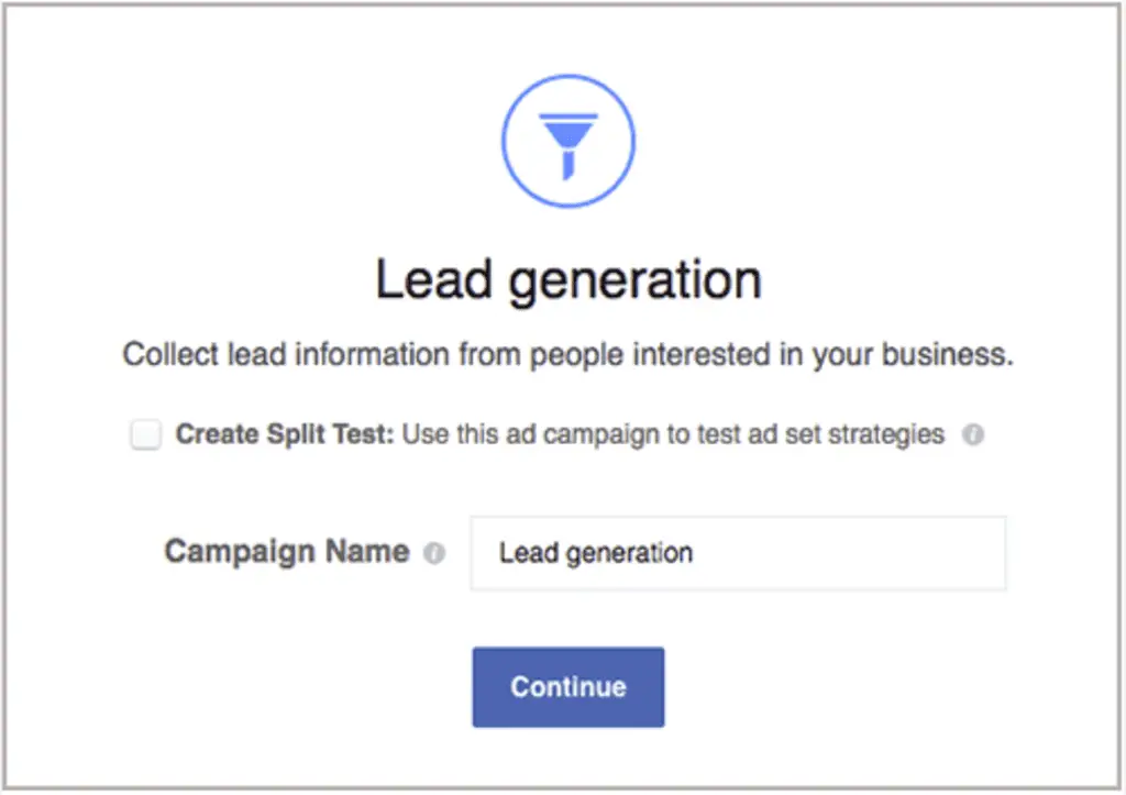 facebook lead